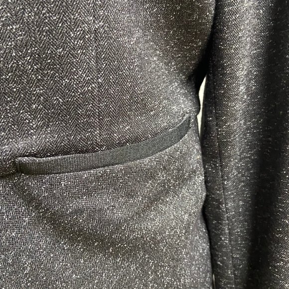 NWOT Blazer Charcoal Heather-Print Sz 12 - Picture 8 of 15